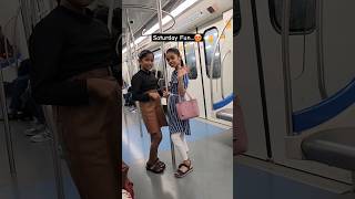 🚇Saturday Fun 😍 Evening In Navi Mumbai Metro🔥TravellingFun Enjoy Moment metro daughter [upl. by Nosdrahcir]