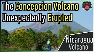 Concepcion Volcano Update New Eruption Occurs Largest in 18 Years [upl. by Neelahs]