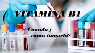 LA VITAMINA B1 O TIAMINA PARA QUE SIRVE VITAMINA B1 PARA COMBATIR LA DESNUTRICIÓN [upl. by Etom]