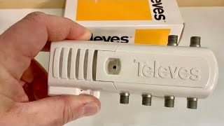 Televes TV Antenna 5way TV Distribution Amplifier 552380 [upl. by Stroup]