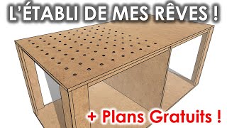 COMMENT FABRIQUER UN ÉTABLI QUI DÉCHIRE 100 DIY [upl. by Dyanne176]