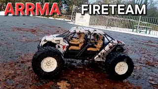 arrma fireteam snow run ❄️❄️❄️❄️ [upl. by Enautna]