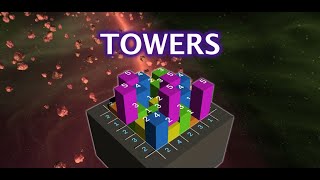 How to Play and Solve Towers Puzzles Sudokulike Numbers Brain Game [upl. by Ebby]