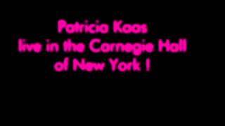 Patricia KAAS Live Carnegie Hall 2012 [upl. by Roland]