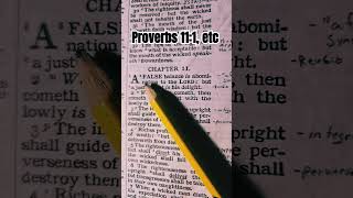 Proverbs 111 wisdom fairness holy [upl. by Eelac]