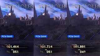 PCIe Gen5 vs Gen4 vs Gen3 SSDs Compared in Forspoken with DirectStorage  Forspoken PC [upl. by Wershba]