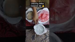 Unboxing Milton Casserole Set 👍 like unboxing flipcart share home flipcart amazon kitchen [upl. by Bazil730]