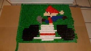 Mario Kart DS in 20000 Dominoes [upl. by Haliak]