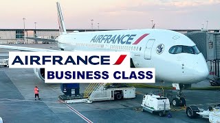 AIR FRANCE BUSINESS CLASS  A wonderful experience or not  Airbus A350 Paris to Abu Dhabi AF638 [upl. by Ecyar815]