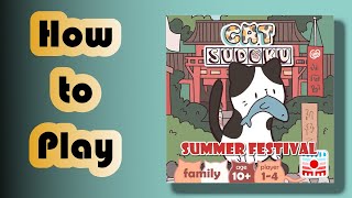 How to Play Cat Sudoku Summer Festival  COMING TO KICKSTARTER [upl. by Sharma]