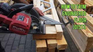 How to cut metal web posi or eco Joists without damaging your saw blades [upl. by Rosenblatt]