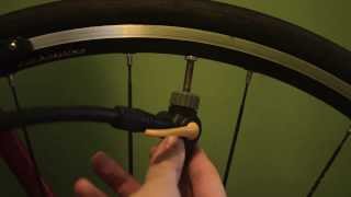 How to Inflate a Bicycle Tire Presta Valve [upl. by Ycnay]