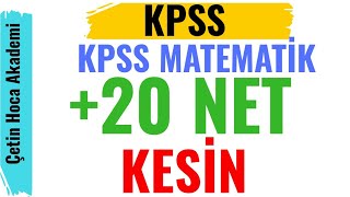 Kpss Matematik 20 Net Kesin kpss [upl. by Aneehsal]