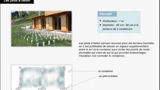 Les fondations pour maison container [upl. by Lim]