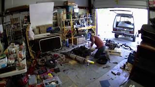 87 VW Vanagon 21L Engine Swap  Time Lapse [upl. by Wojcik856]