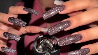 ASMR  Nail Tapping amp Scratching Only  NO TALKING  Natural long nails [upl. by Woody]