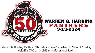 Warren G Harding Panthers throwback vs Akron St VincentSt Marys Sept 13 2024 [upl. by Wehttam]