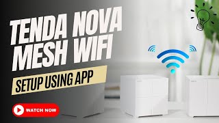 Tenda nova mesh wifi setup using app [upl. by Htesil]