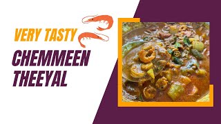 Theeyal Recipe Kerala Style  Chemmeen  Theeyal [upl. by Mackie]