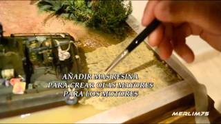 modelismo quot AGUAS MARRONESquot tutorial resina efecto agua Merlim75 [upl. by Nyvlem128]