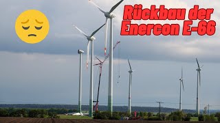 Repowering im Windpark Feldheim Enercon E66 Windkraftanlagen werden abgebaut 2404020524 Teil 3 [upl. by Shulins]