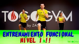 FUNCTIONAL TRAINING 1  Entrenamiento funcional  Sentadilla  Lunge  Plancha abdominal  Skipping [upl. by Takakura]