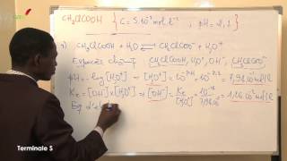 Exercices  Terminale  Physique Chimie  Solution Aqueuse Acide faible et Mélange [upl. by Natsirhc264]