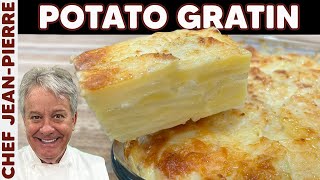 Potato Au Gratin without a Mandoline  Chef JeanPierre [upl. by Killian]