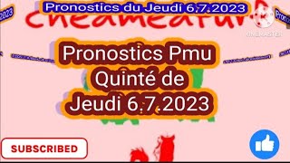 Pronostics Pmu Gratuit du Quinté de Jeudi 672023 Prix du Petit Pré a ParisLongchamp Plat [upl. by Aylmar487]