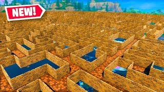 GIANT MAZE BATTLES in Fortnite Battle Royale [upl. by Pride]