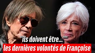 Françoise Hardy  Sa dernière volonté concernant J Dutronc et leur fils Thomas quotils doivent êtrequot [upl. by Anigger]