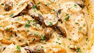 ESCALOPE CREME CHAMPIGNONS AU THERMOMIX [upl. by Teryl]