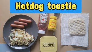 🌭 How to make a perfect Hotdog toastie with the Crimpit toastie makercrimpit sandwich recipe [upl. by Dylane]