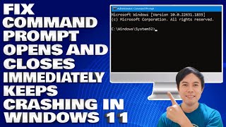 How To Fix Command Prompt Opens and Closes Immediately Keeps Crashing in Windows 1011 [upl. by Ssirk]