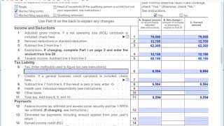 How to fill out Form 1040X Amended Tax Return [upl. by Lipman961]