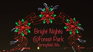 Bright Nights  Forest Park  Ongoing Holiday Lighting Event  Springfield Ma [upl. by Anaes498]