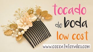 Cómo hacer un tocado de ensueño de para novias o invitadas 83 [upl. by Anairuy]