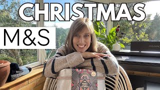 MARKS AND SPENCER CHRISTMAS 🎄 MampS Home Food Gifts 2023  Emily London [upl. by Nylhtiak]