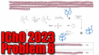 How to Solve Advanced Organic Chemistry Problems IChO 2023 Problem 8 Nazarov Reaction [upl. by Piegari]