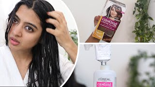 How to Use Loreal Hair Color at Home  LOréal Paris Casting Crème Gloss Ultra Visible Hair Color [upl. by Ireland]