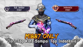 Namatin Weapon Glory Free Fire Push Dari Top Kota Sampai Top Indonesia M1887  BR Ranked [upl. by Zaneta]