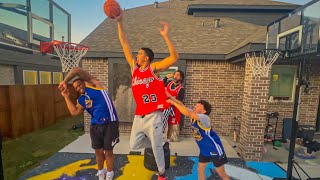 INTENSE FULL COURT Backyard Basketball… [upl. by Alletse]