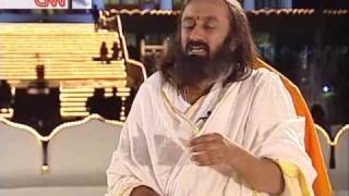 Gurudev Sri Sri Ravi Shankar on CNNS Quest  Interview [upl. by Lebatsirc]