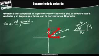 Descomposición de un vector Componentes perpendiculares [upl. by Yerxa]