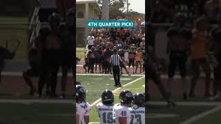 Kapolei vs Campbell JV 14 yo db defensiveback highschoolfootball footballshorts interception [upl. by Wald]