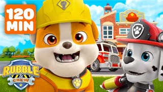 Rubbles Top Construction Moments w PAW Patrol Marshall amp Mix  120 Minutes  Rubble amp Crew [upl. by Battista]