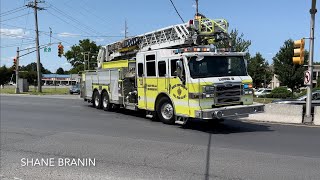 Hazlet FD  North Centerville Fire Co  Ladder 39291 amp Brush Truck 39293 Responding 72624 [upl. by Haley]