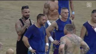 Calcio Storico Fiorentino  2023 10 Giugno Bianchi vs Azzurri prima semifinale [upl. by Hakvir]