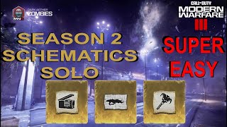 SEASON 2 DARK AETHER SCHEMATICS SOLO  MW3 ZOMBIES [upl. by Paulo]