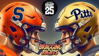 College Football 25  9 Syracuse vs Pitts  Bragging Rights Series Week 9 Matchup [upl. by Anavoig679]